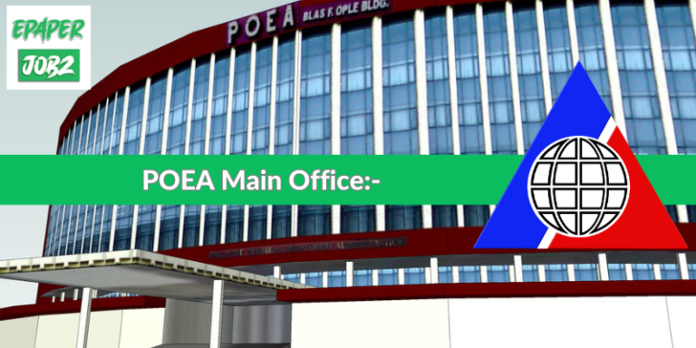 Philippine Overseas Employment Administration(POEA) - Epaper Jobs